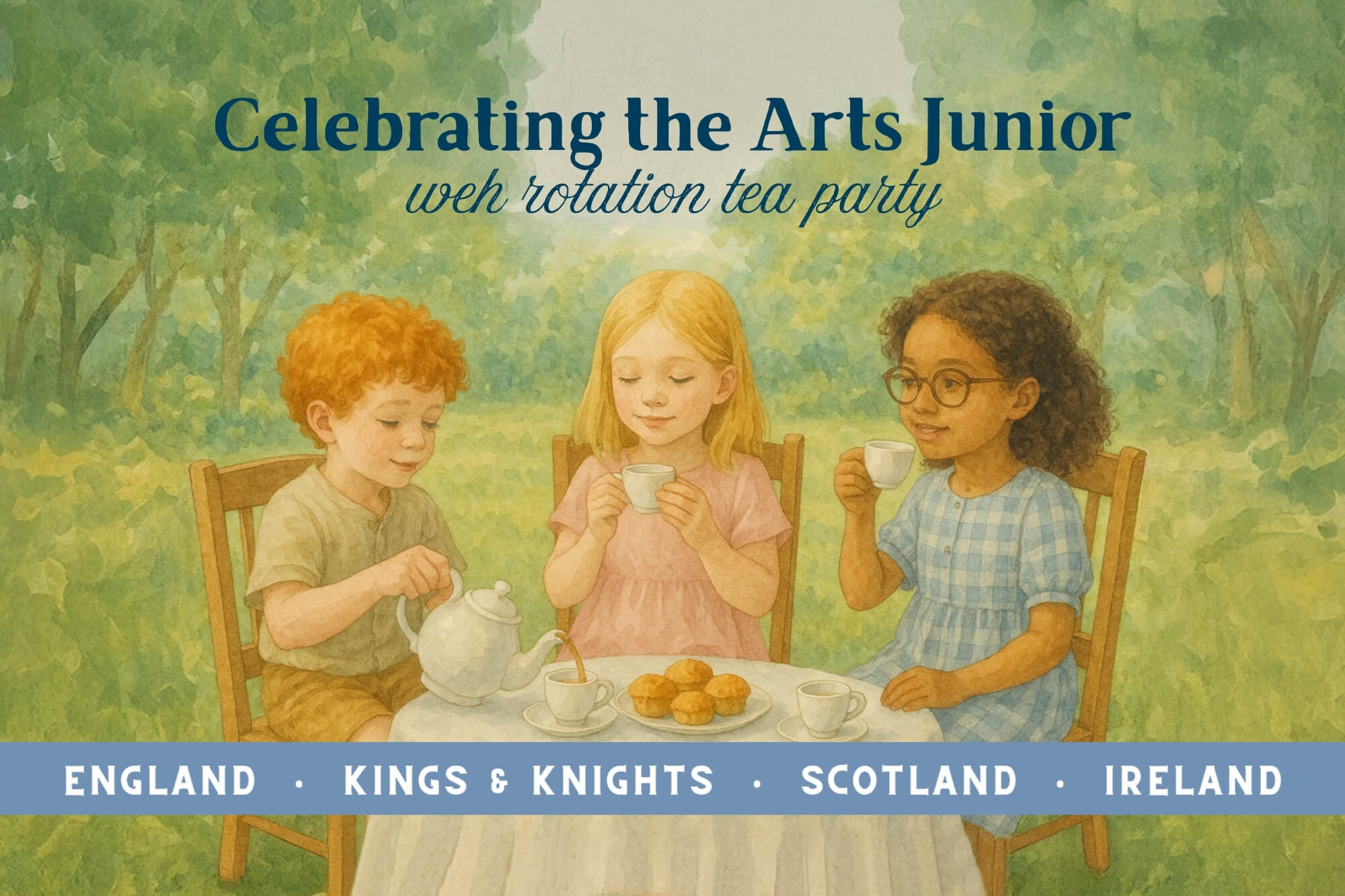 Celebrating The Arts Tea Party (Junior): England, Kings & Knights, Scotland, Ireland