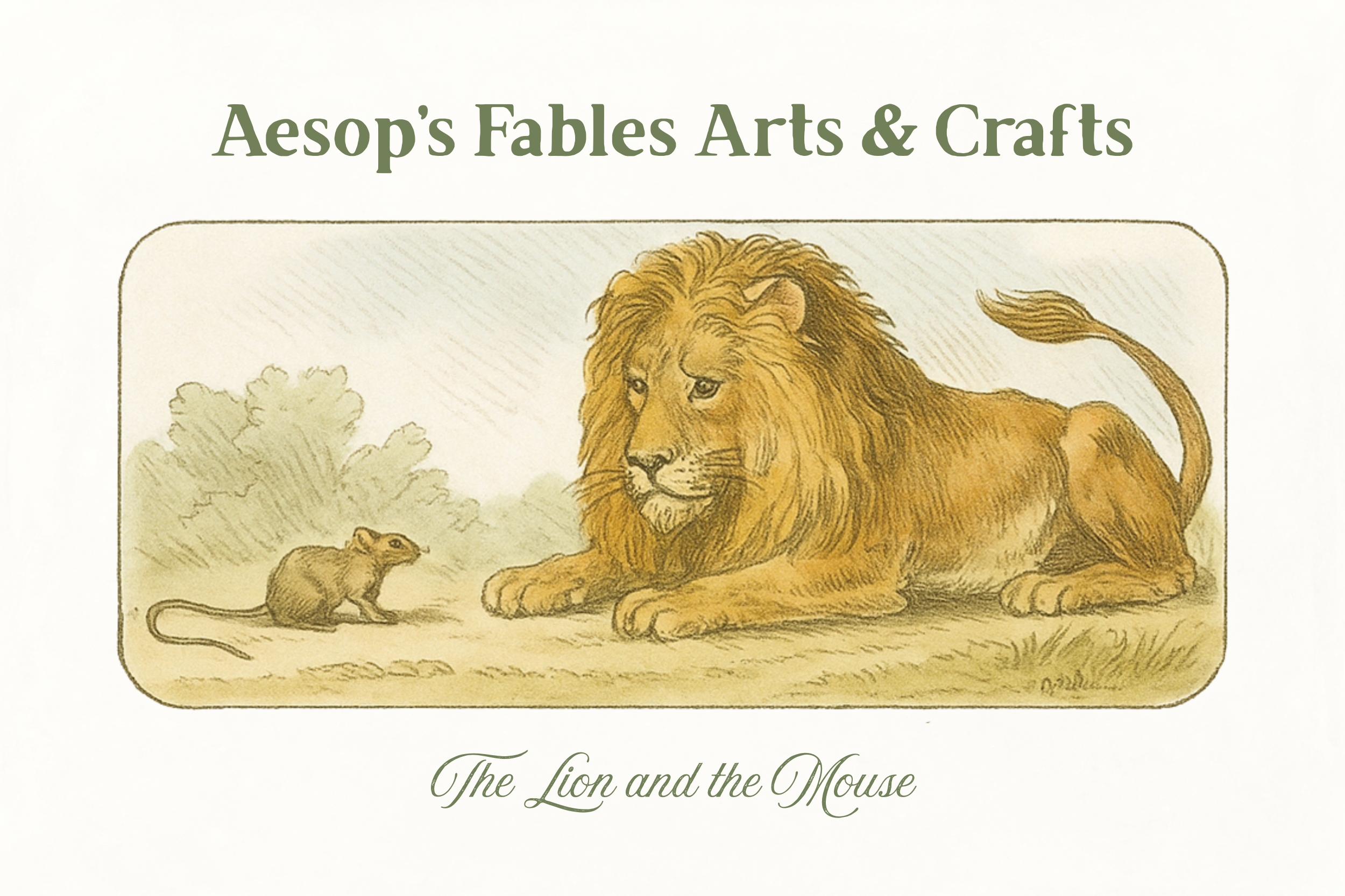 Aesop's Fables Arts and Crafts: The Lion and the Mouse