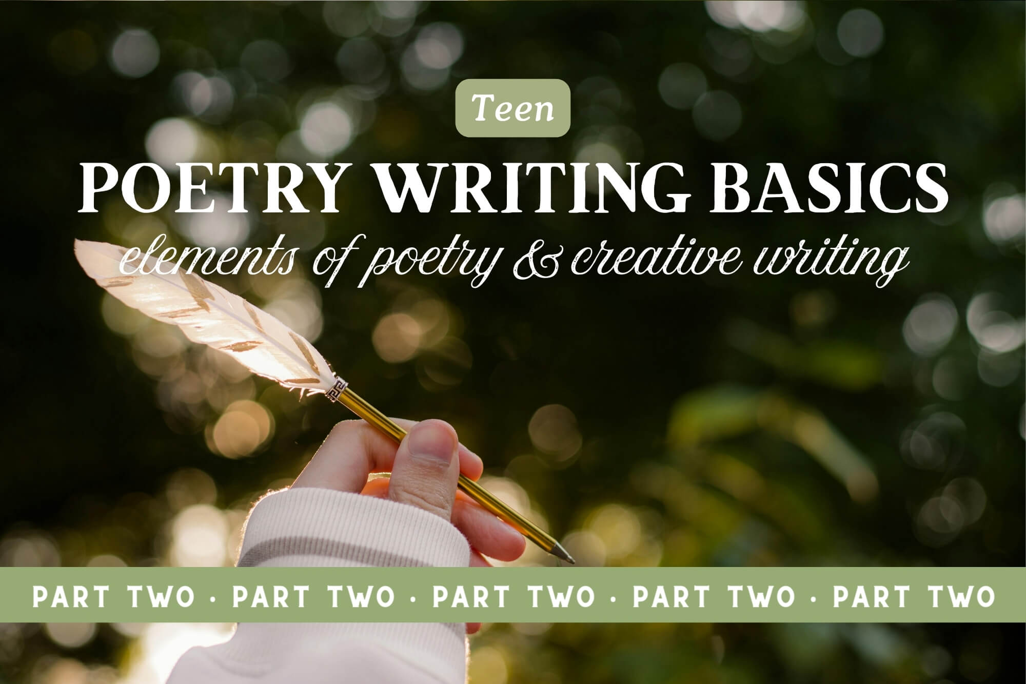 Poetry Writing Basics: Elements Of Poetry & Creative Writing Projects (Part 2)