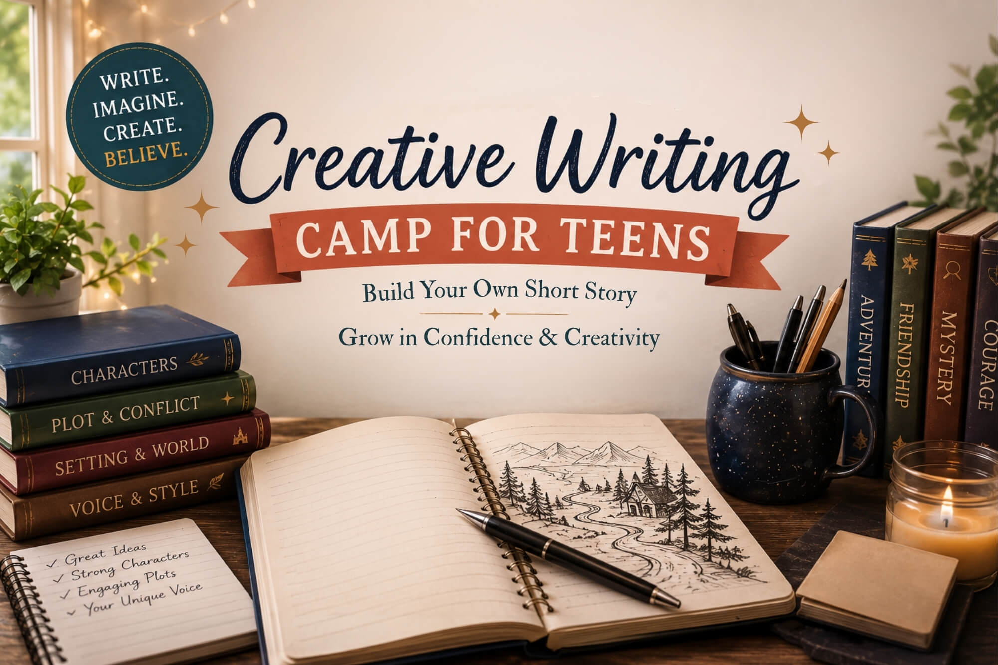 Creative Writing Camp For Teens - WonderWell Learning