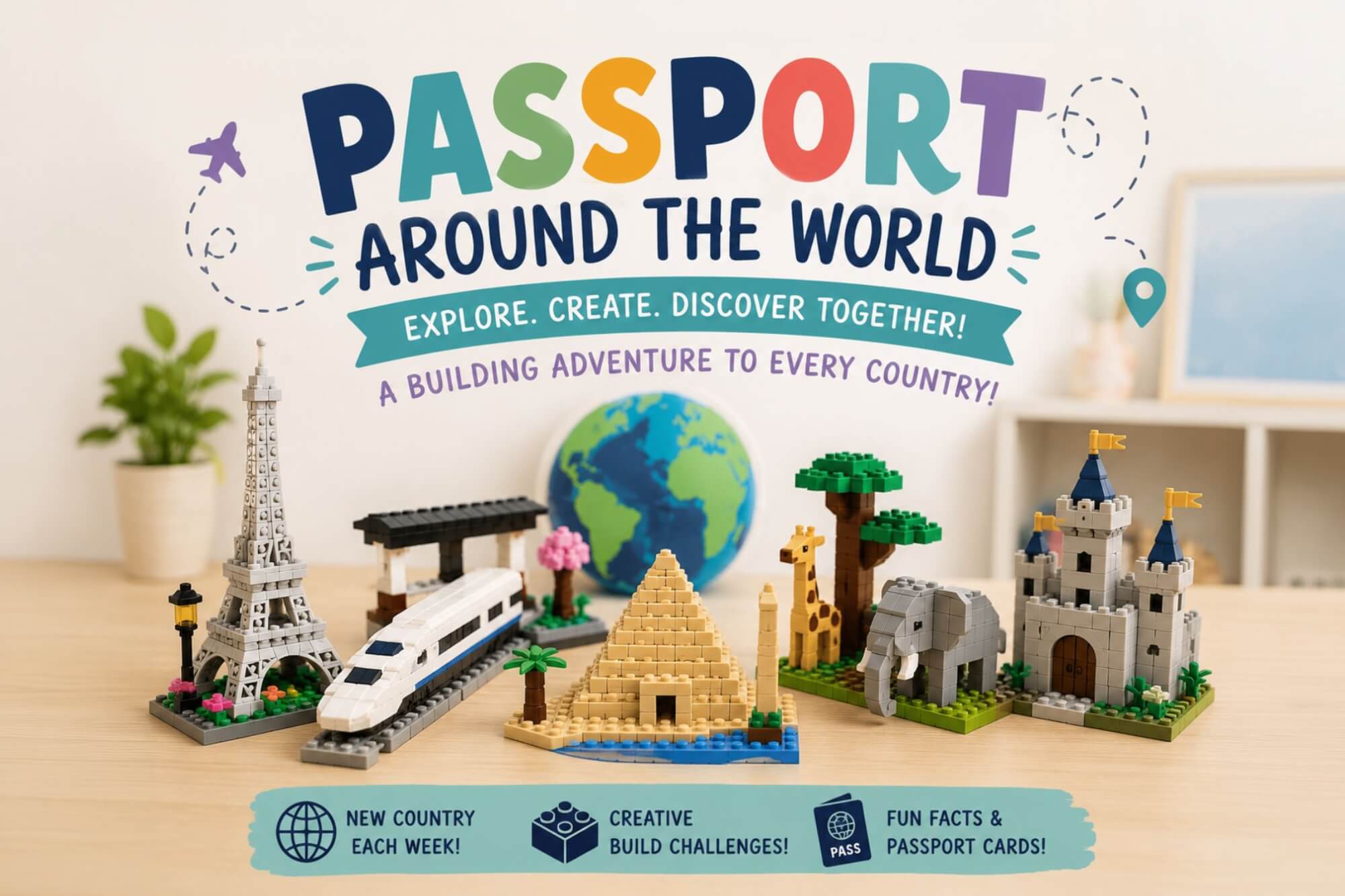 Passport Around the World: Explore, Build, and Discover - WonderWell Learning