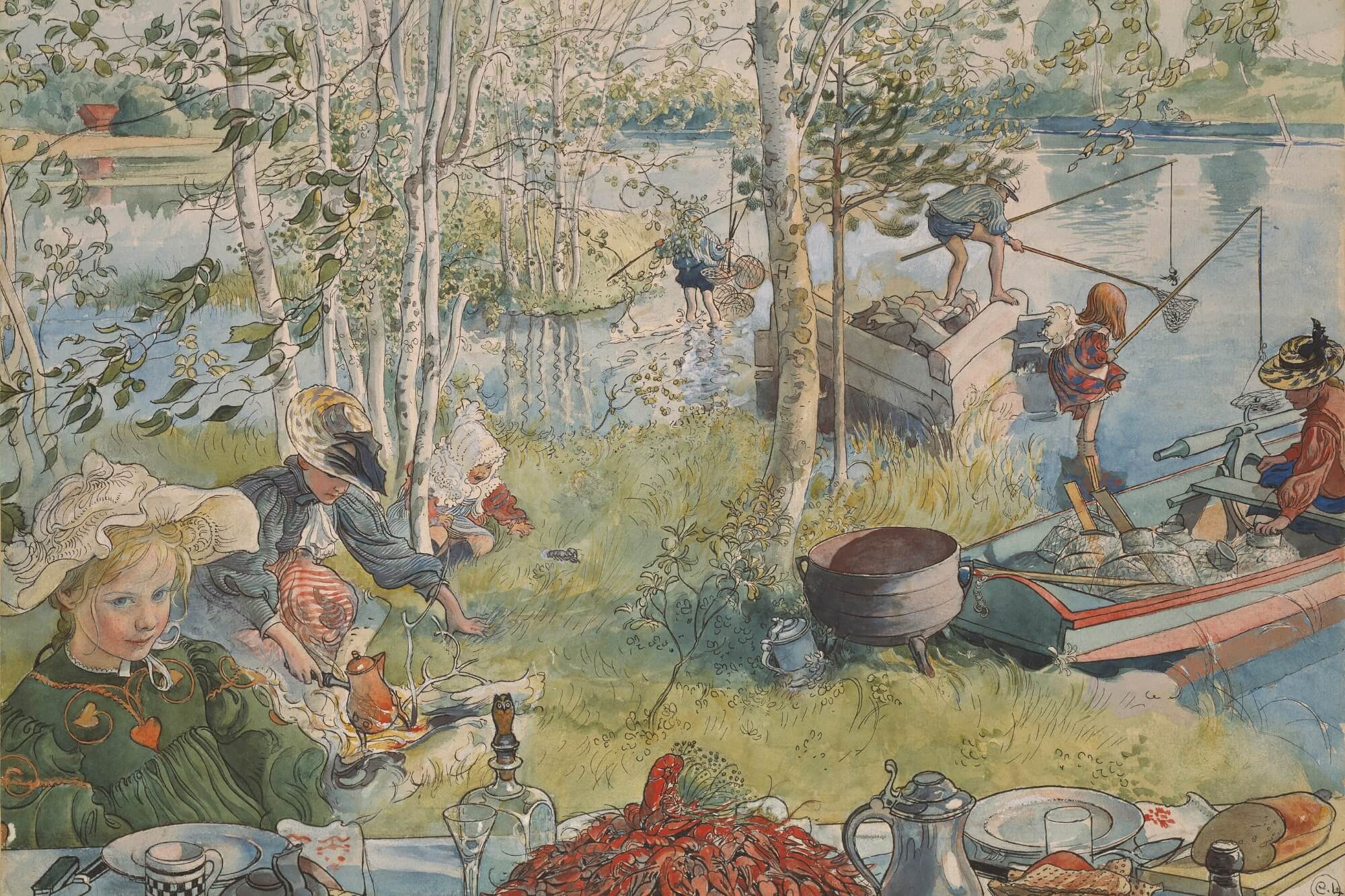 Watercolor Painting: Enter the Creative World of Artist Carl Larsson