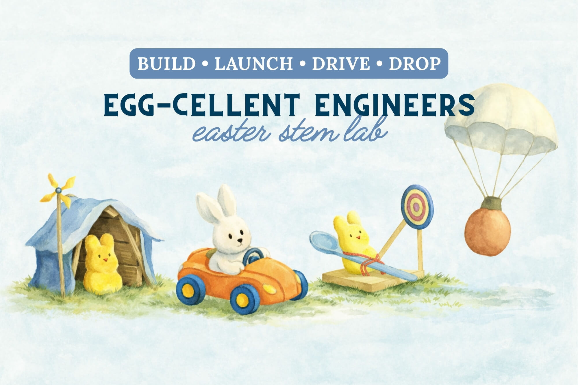 Egg-cellent Engineers: Easter STEM Lab - WonderWell Learning