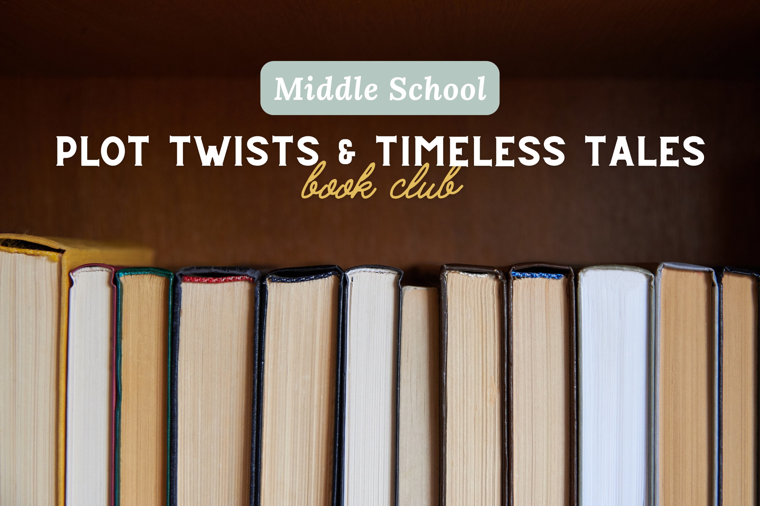 Plot Twists & Timeless Tales: Middle School Book Club - WonderWell Learning