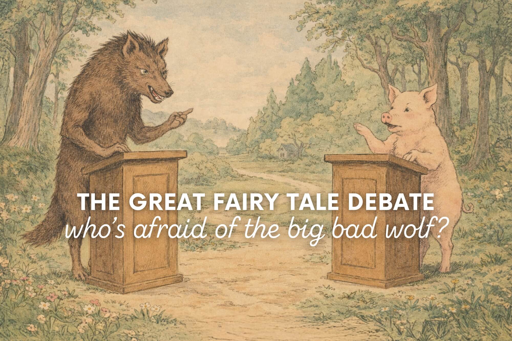 The Great Fairy Tale Debate: Who's Afraid of the Big Bad Wolf? Red Riding Hood VS. The Three Little Pigs - WonderWell Learning