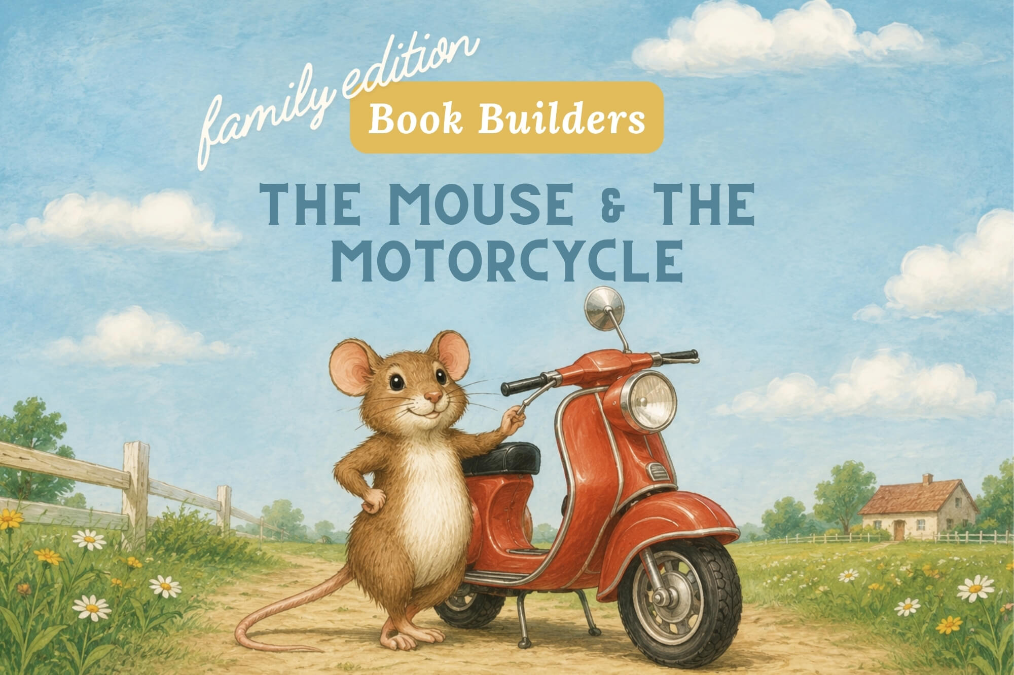 Book Builders Family Edition: The Mouse and the Motorcycle - WonderWell Learning