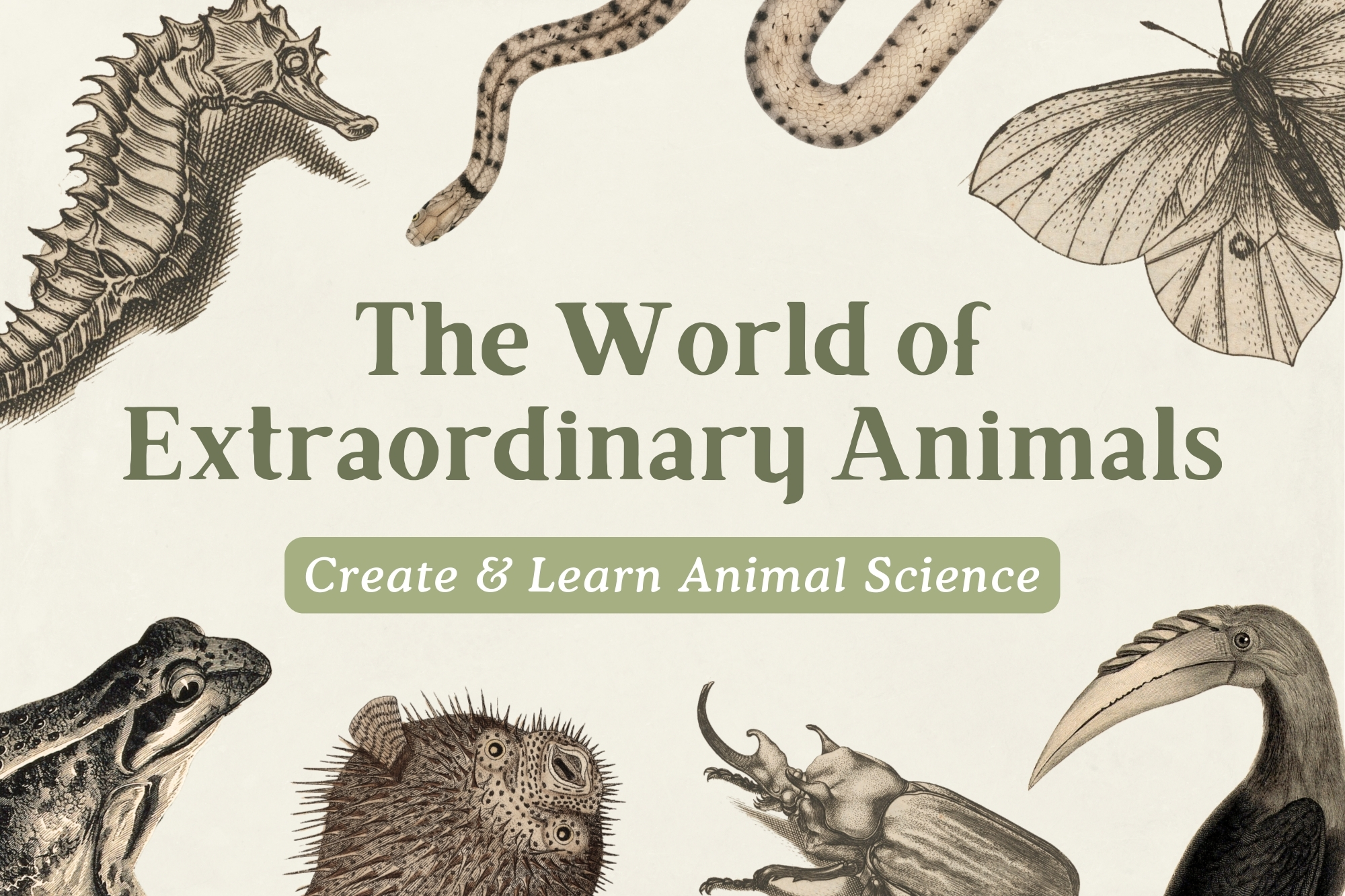 Create & Learn Animal Science: Explore The World Of Extraordinary Animals