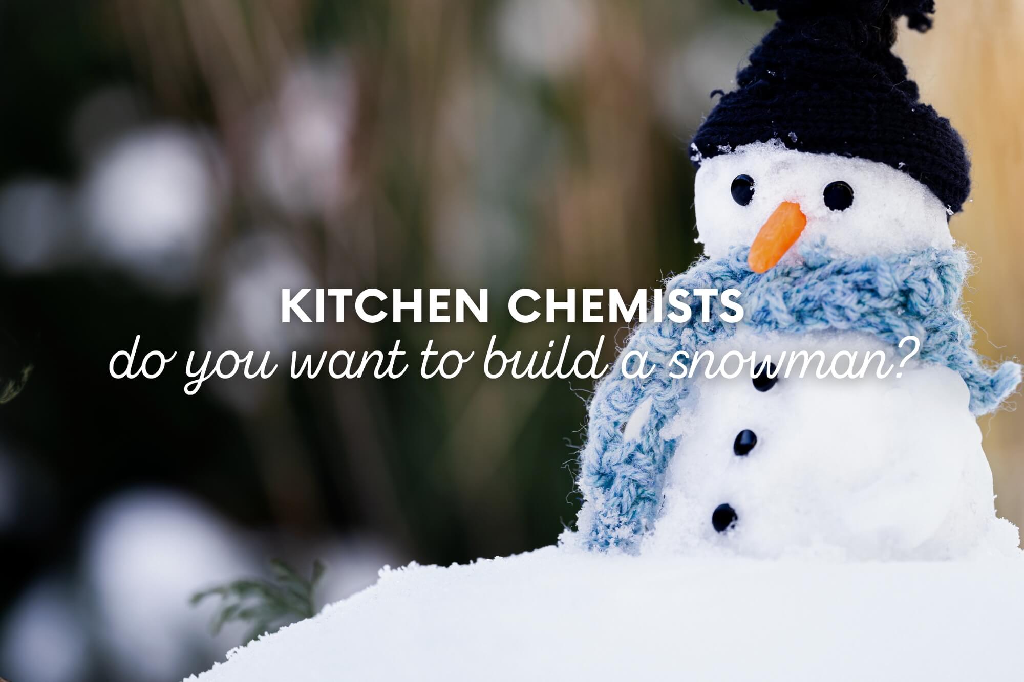 Kitchen Chemists: Do You Want to Build (and Melt) a Snowman? - WonderWell Learning