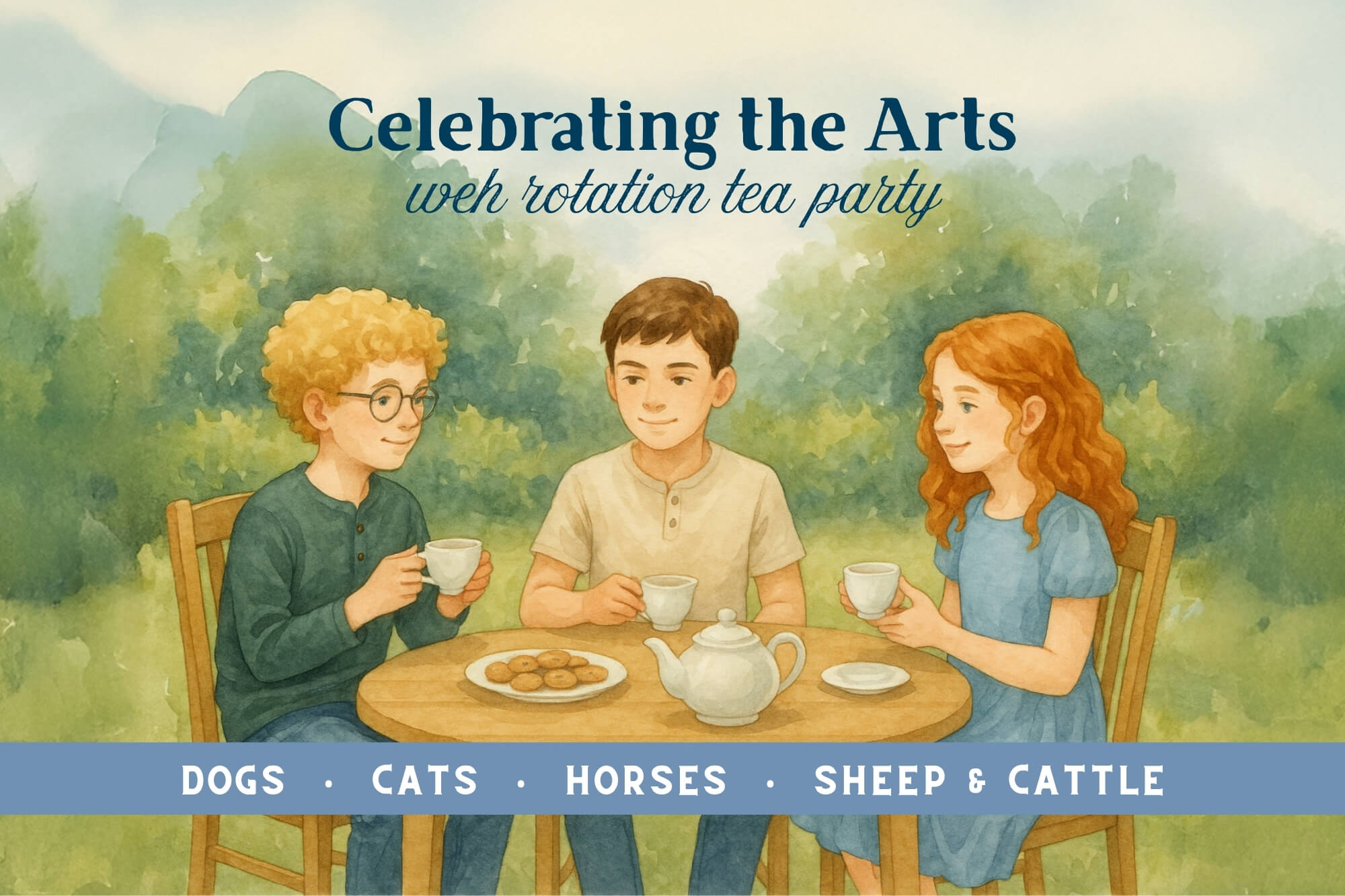 Celebrating The Arts Tea Party: Dogs, Cats, Horses, Sheep & Cattle