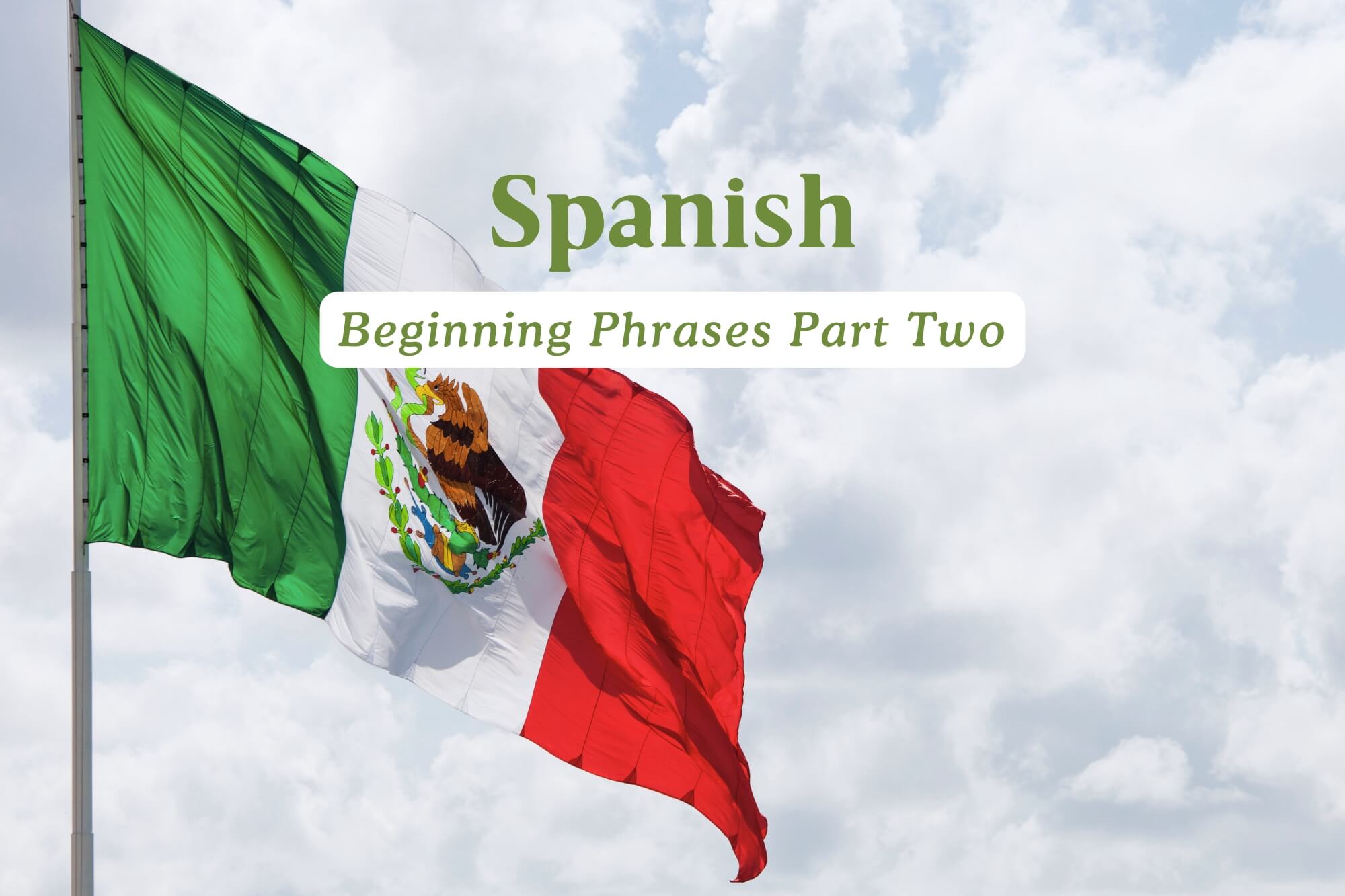Spanish: Beginning Phrases (Part 2)