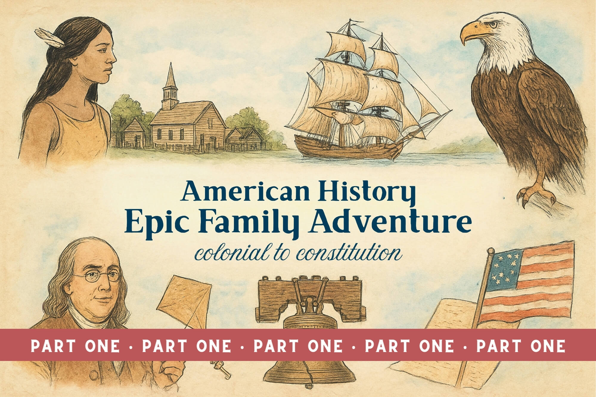 American History Epic Family Adventure: Colonial To Constitution (Part One)