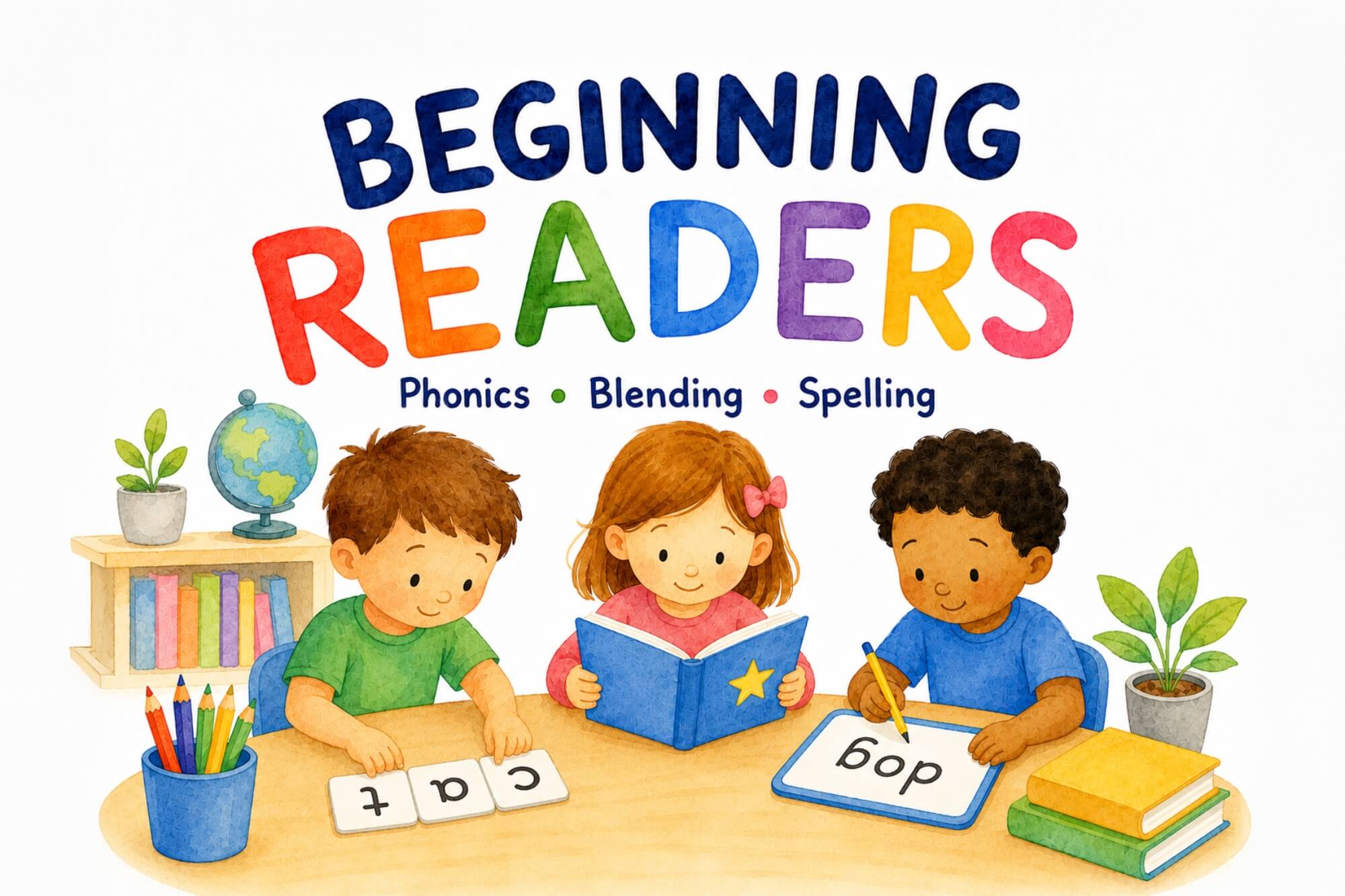 Beginning Readers: Phonics, Blending, and Spelling (Small Group)