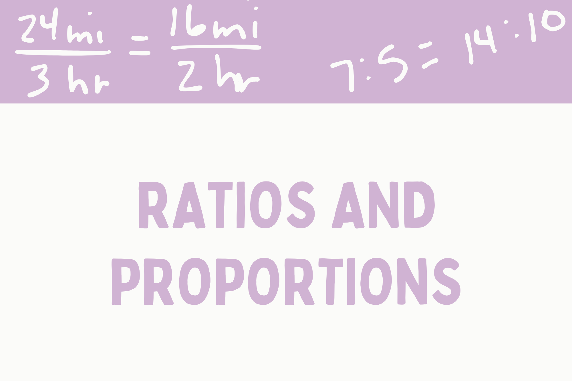 MBIMS 16: Ratios and Proportions - WonderWell Learning