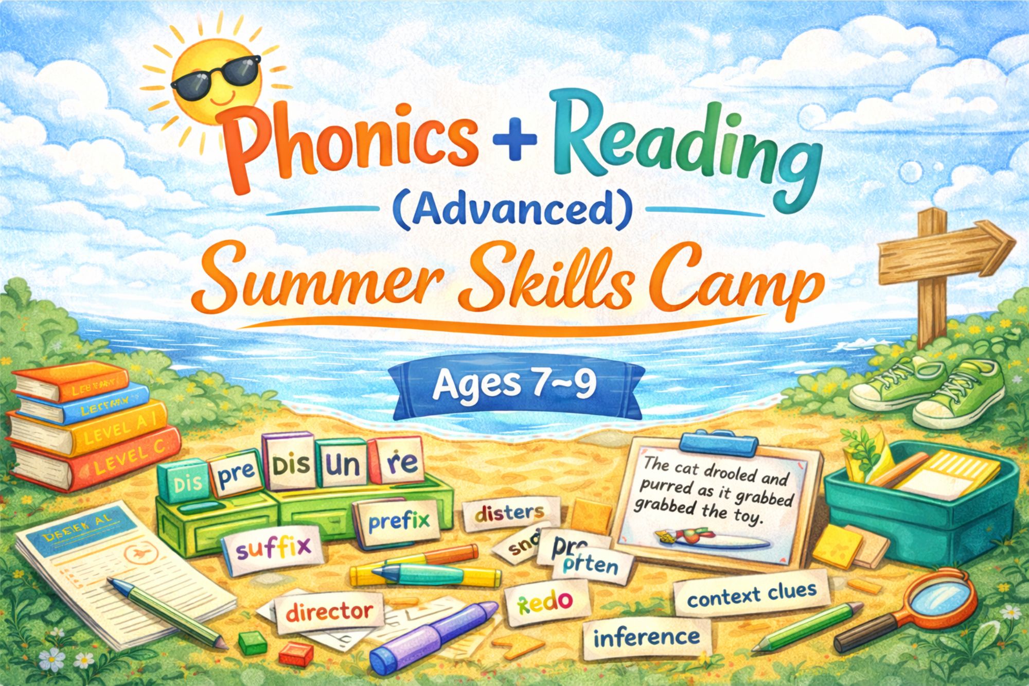Phonics + Reading (Advanced): Summer Skills Camp - WonderWell Learning