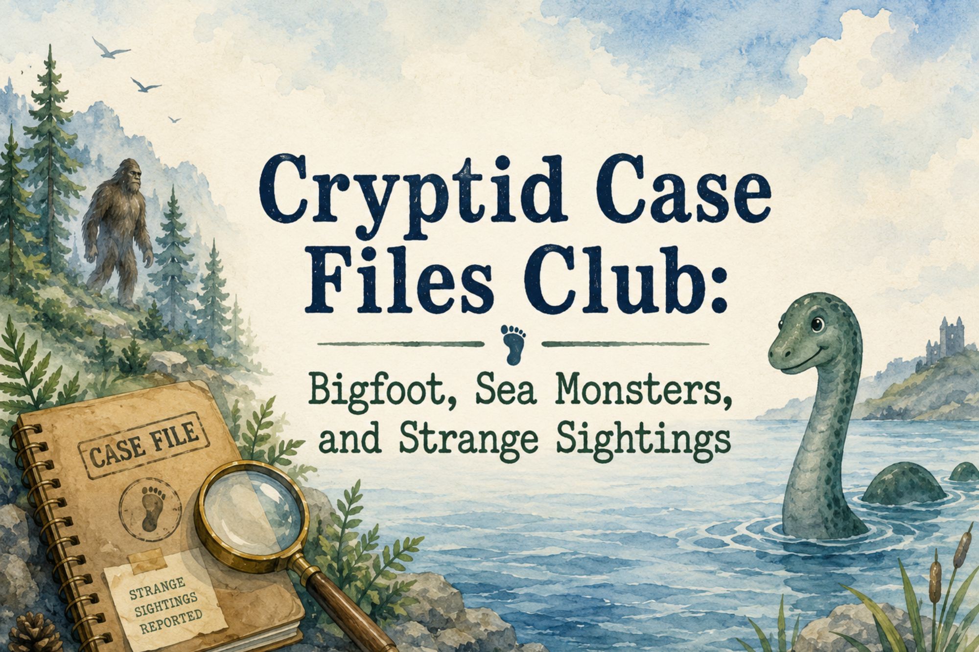 Cryptid Case Files Club: Bigfoot, Sea Monsters, and Strange Sightings - WonderWell Learning