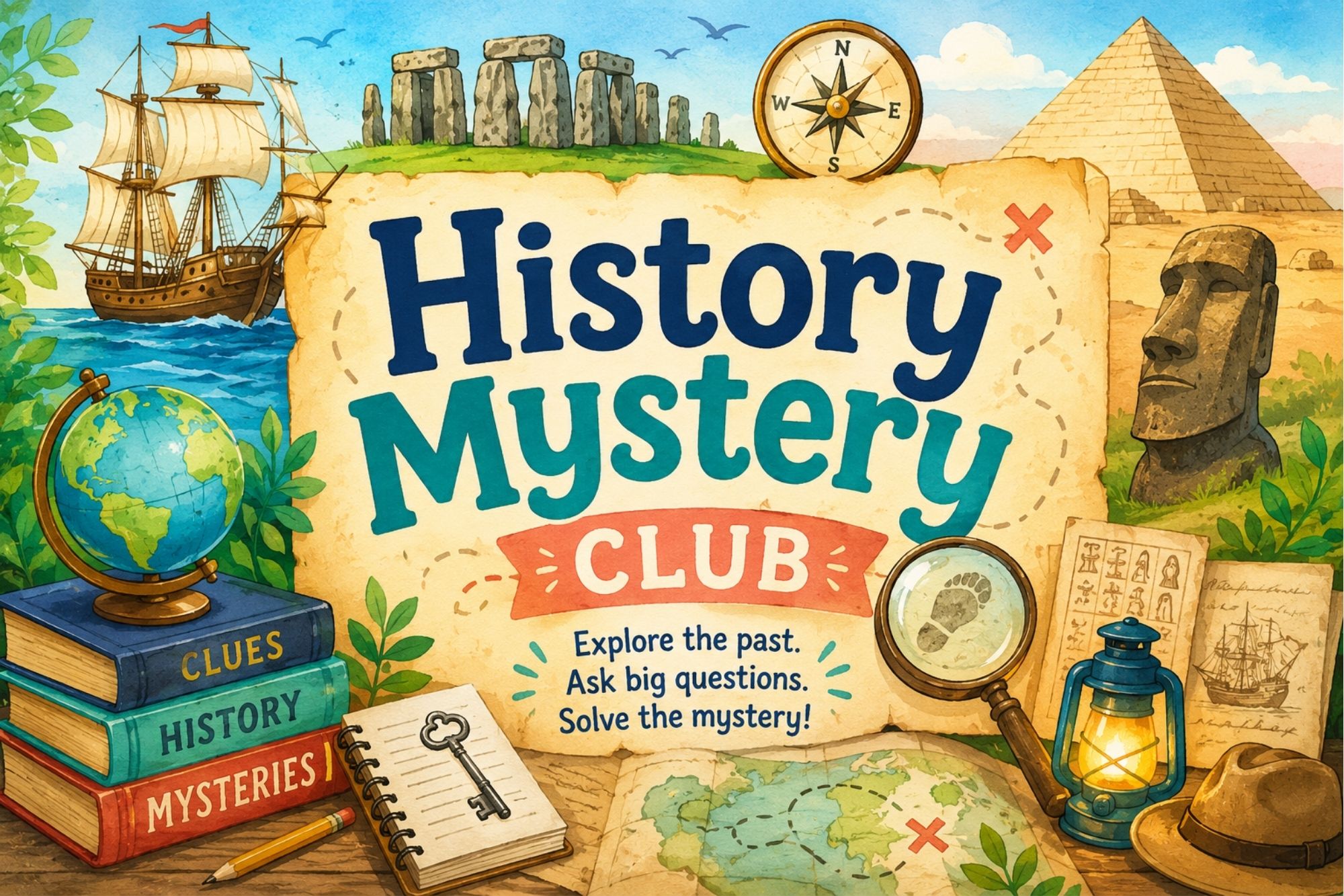 History Mystery Club: Weird History, Legends, and Unsolved Cases - WonderWell Learning