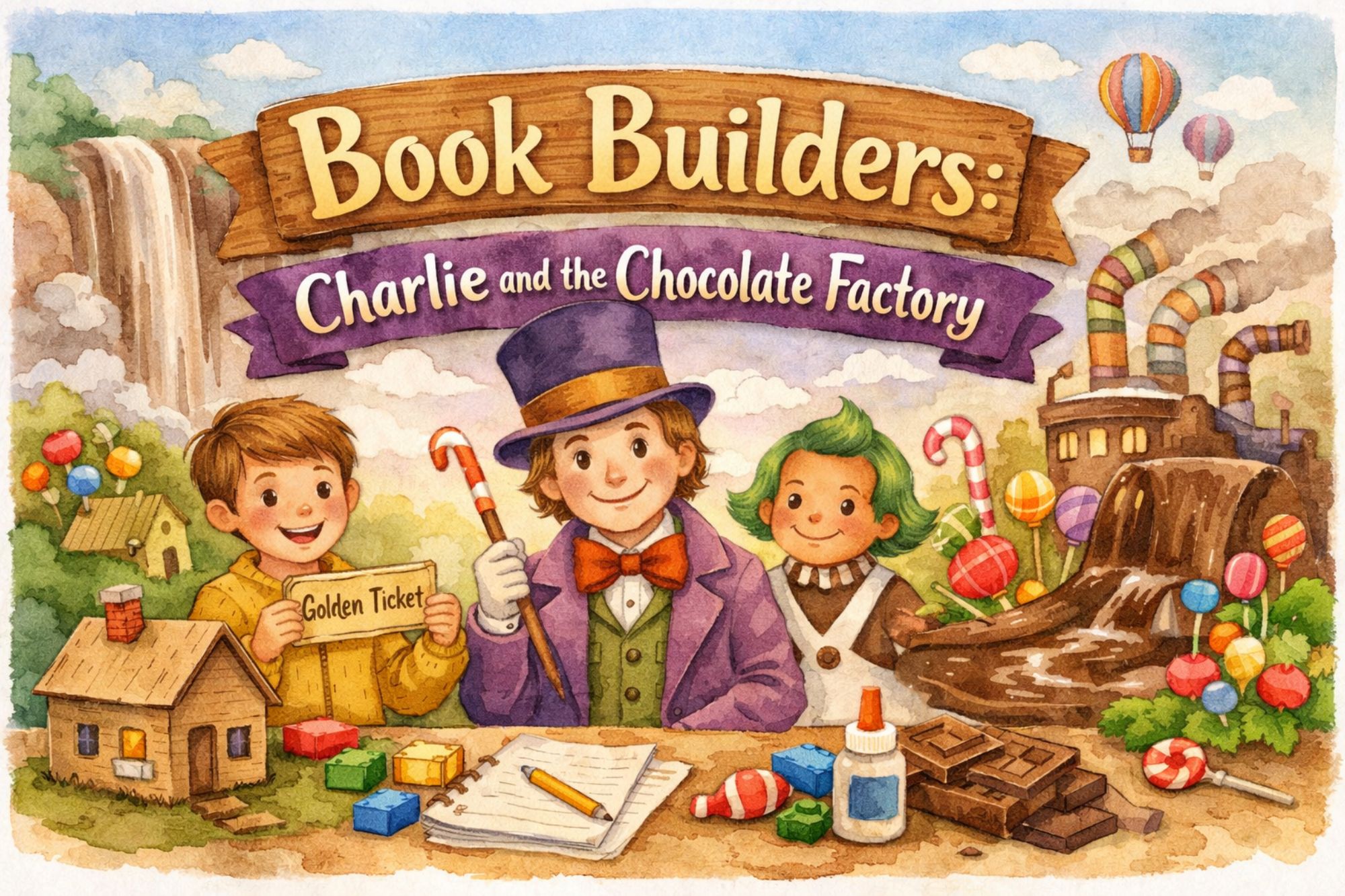 Book Builders: Charlie and the Chocolate Factory - WonderWell Learning